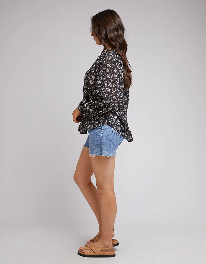 All About Eve Maya Floral Shirt Black