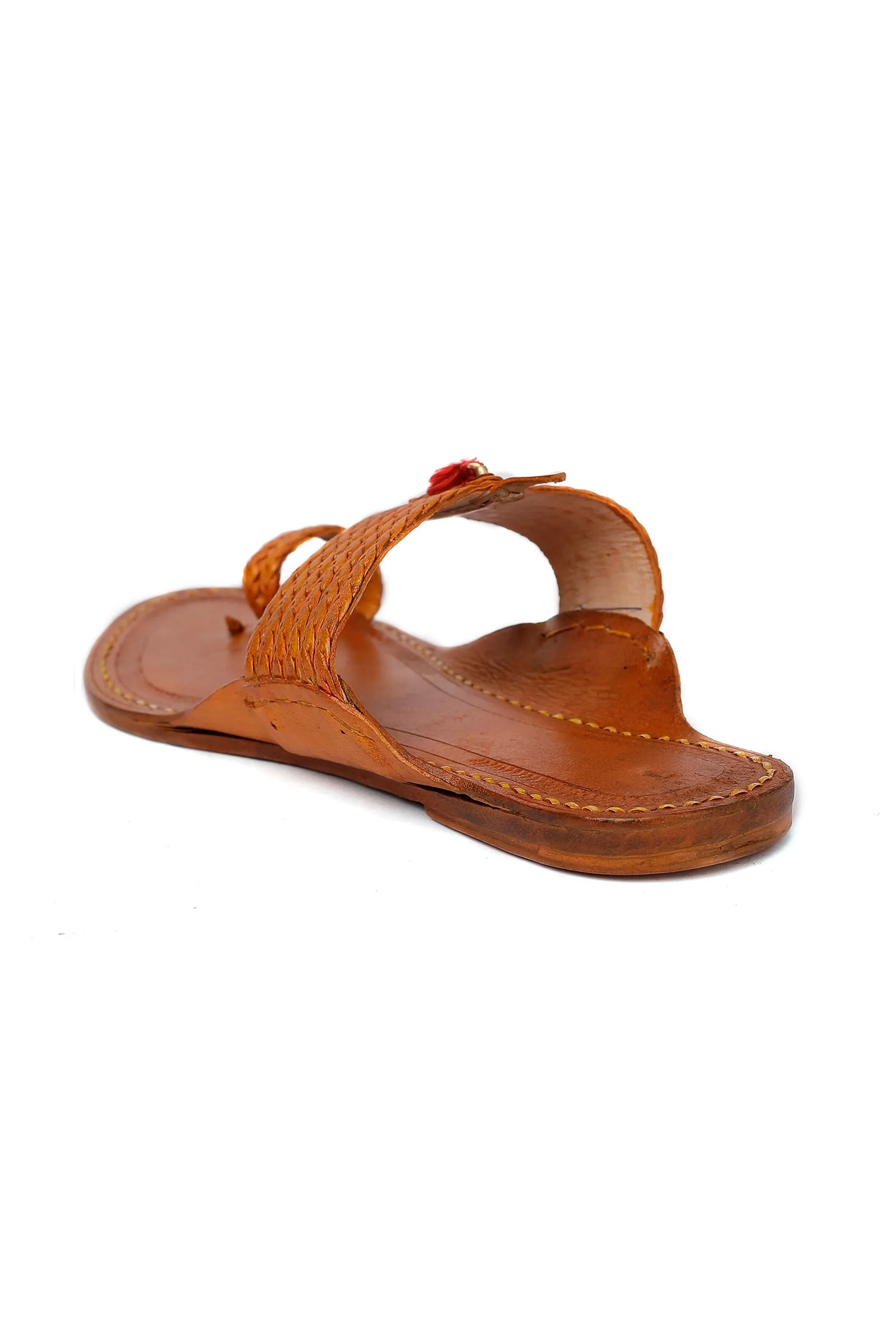 Avyan Pure Leather Kolhapuri Flats