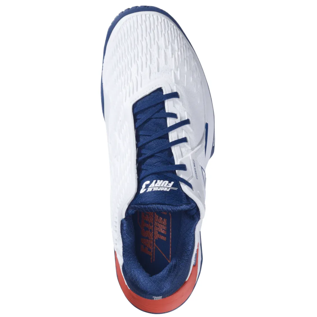 Babolat Propulse Fury 3 All Court Men's Shoe [White/Blue]