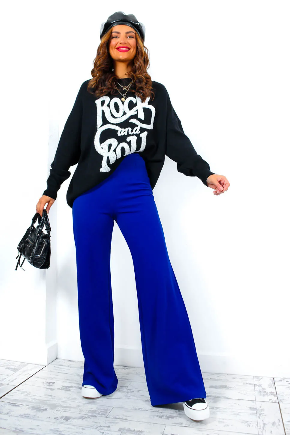 Big Ambitions - Cobalt Wide Leg Trousers