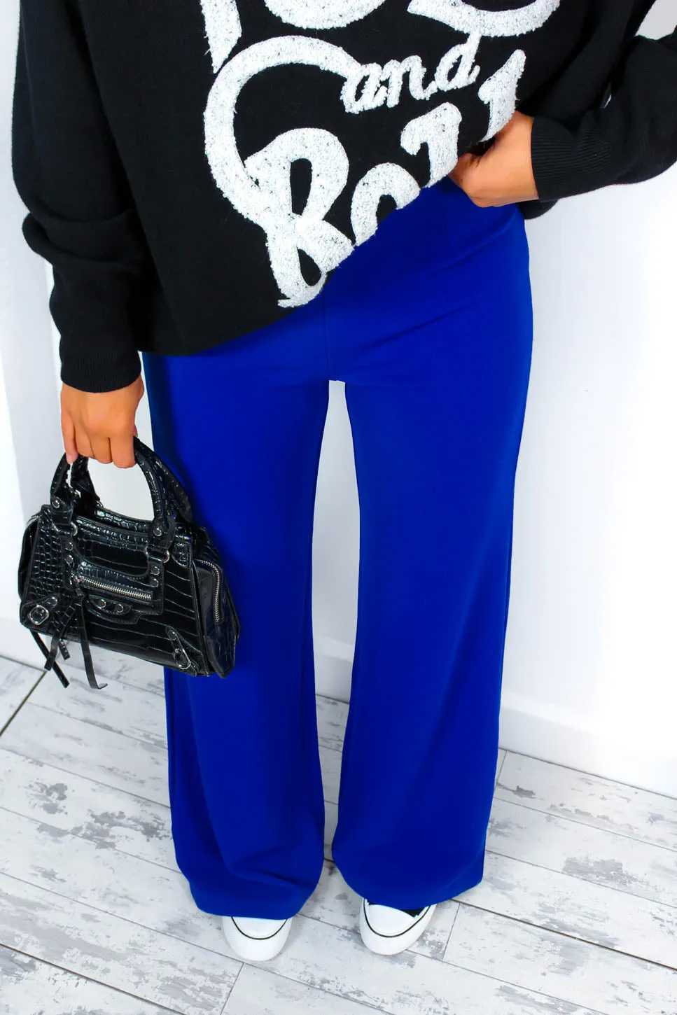 Big Ambitions - Cobalt Wide Leg Trousers