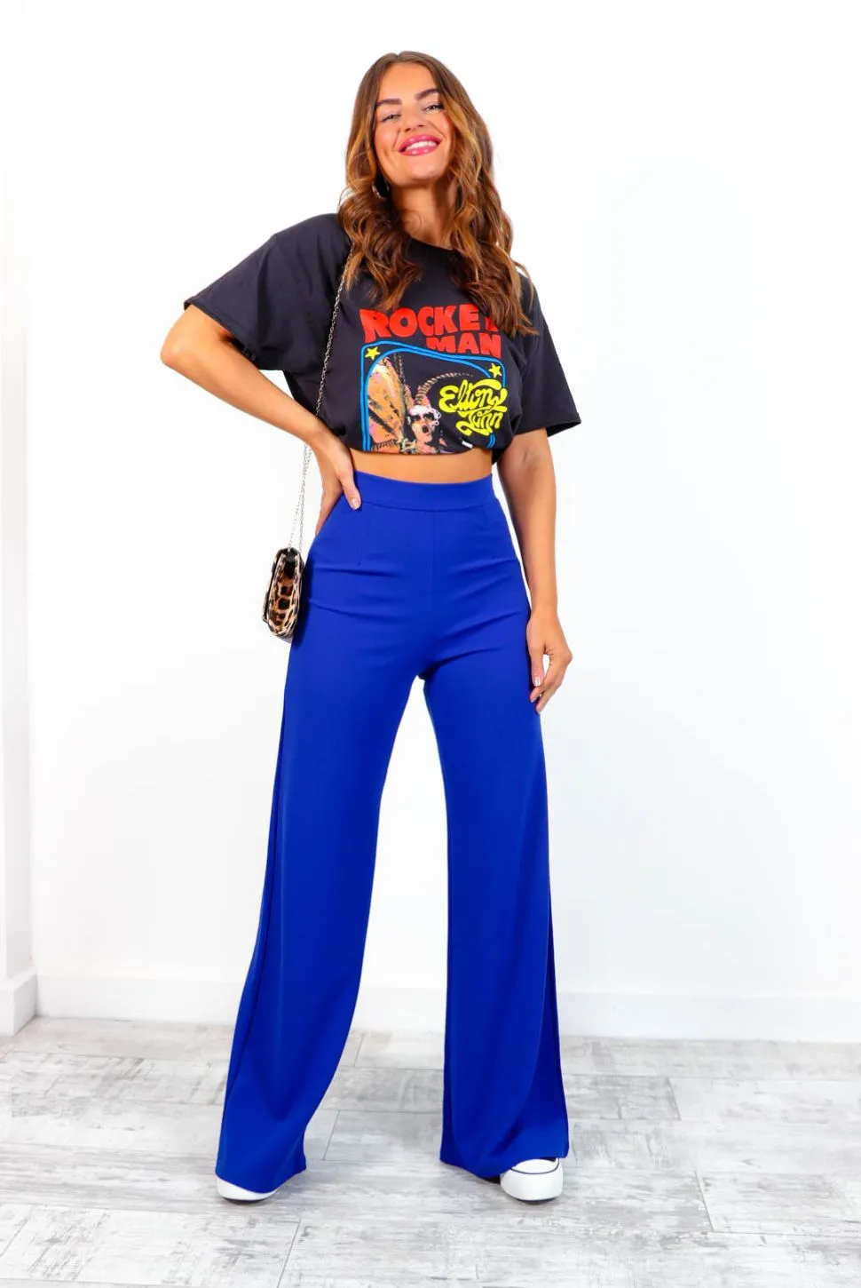 Big Ambitions - Cobalt Wide Leg Trousers