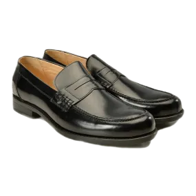 Black Leather Loafers