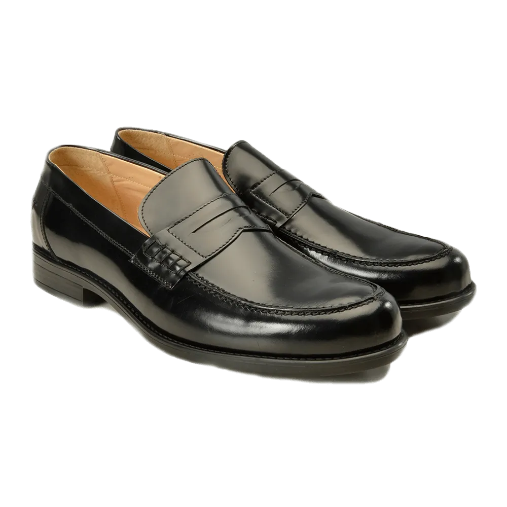 Black Leather Loafers