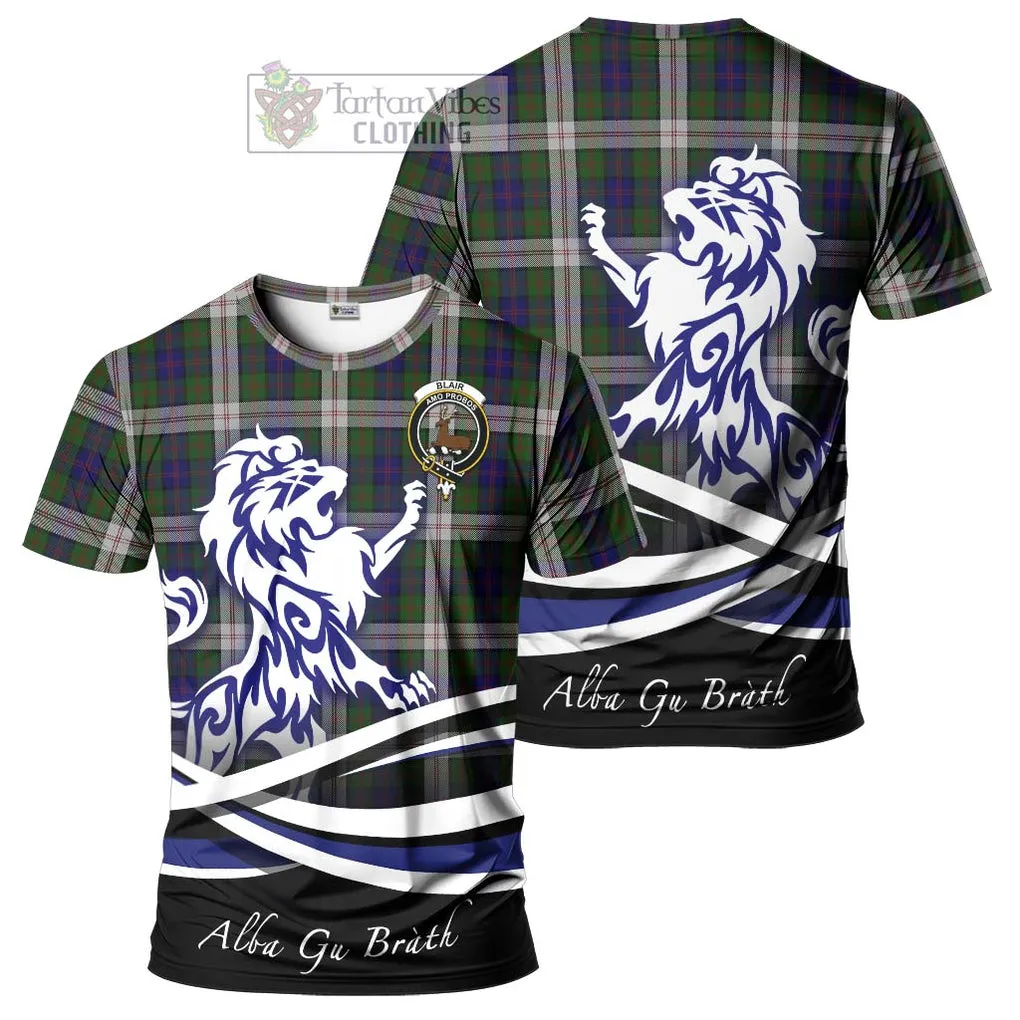 Blair Dress Tartan Cotton T-shirt with Alba Gu Brath Regal Lion Emblem