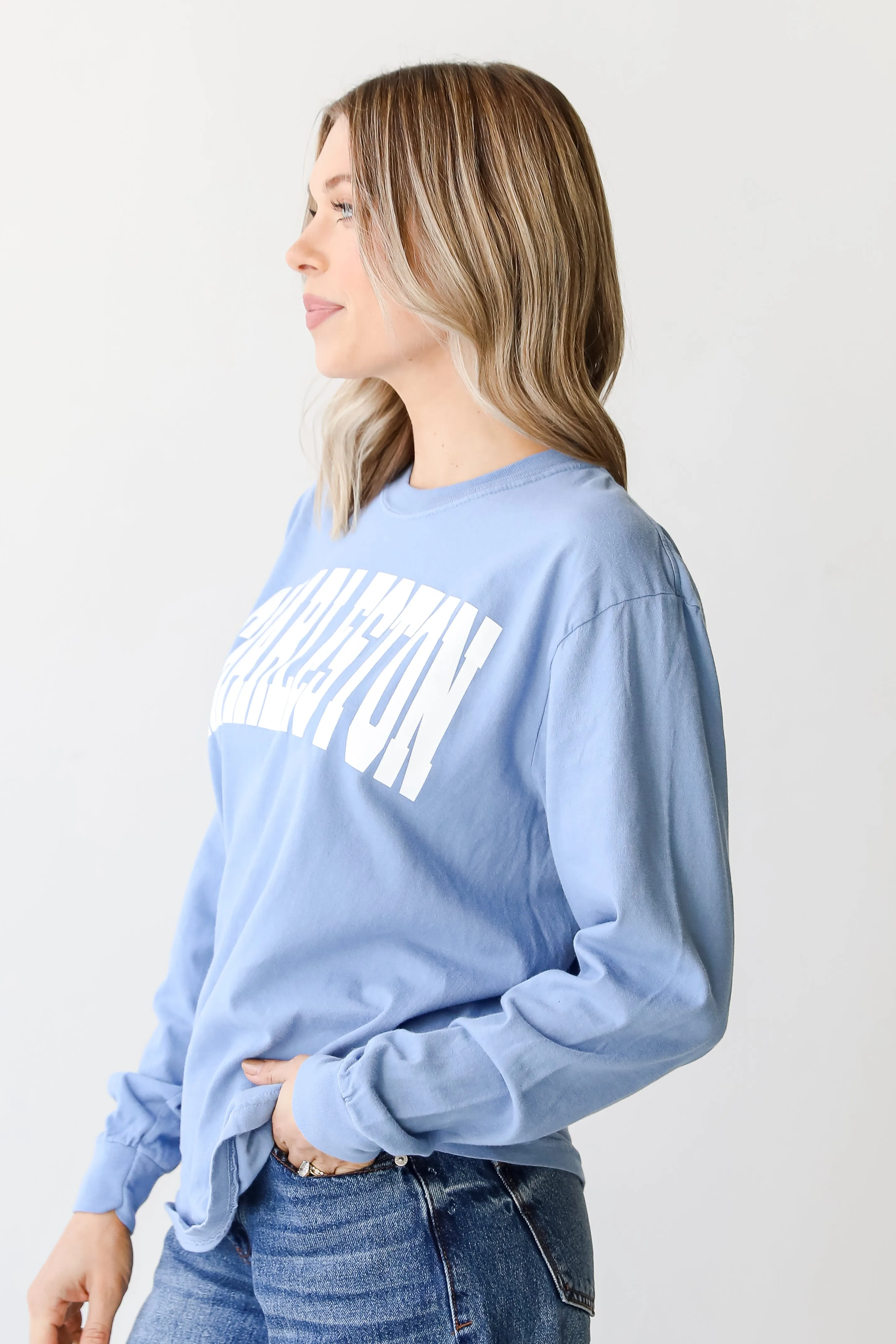 Blue Charleston Long Sleeve Tee