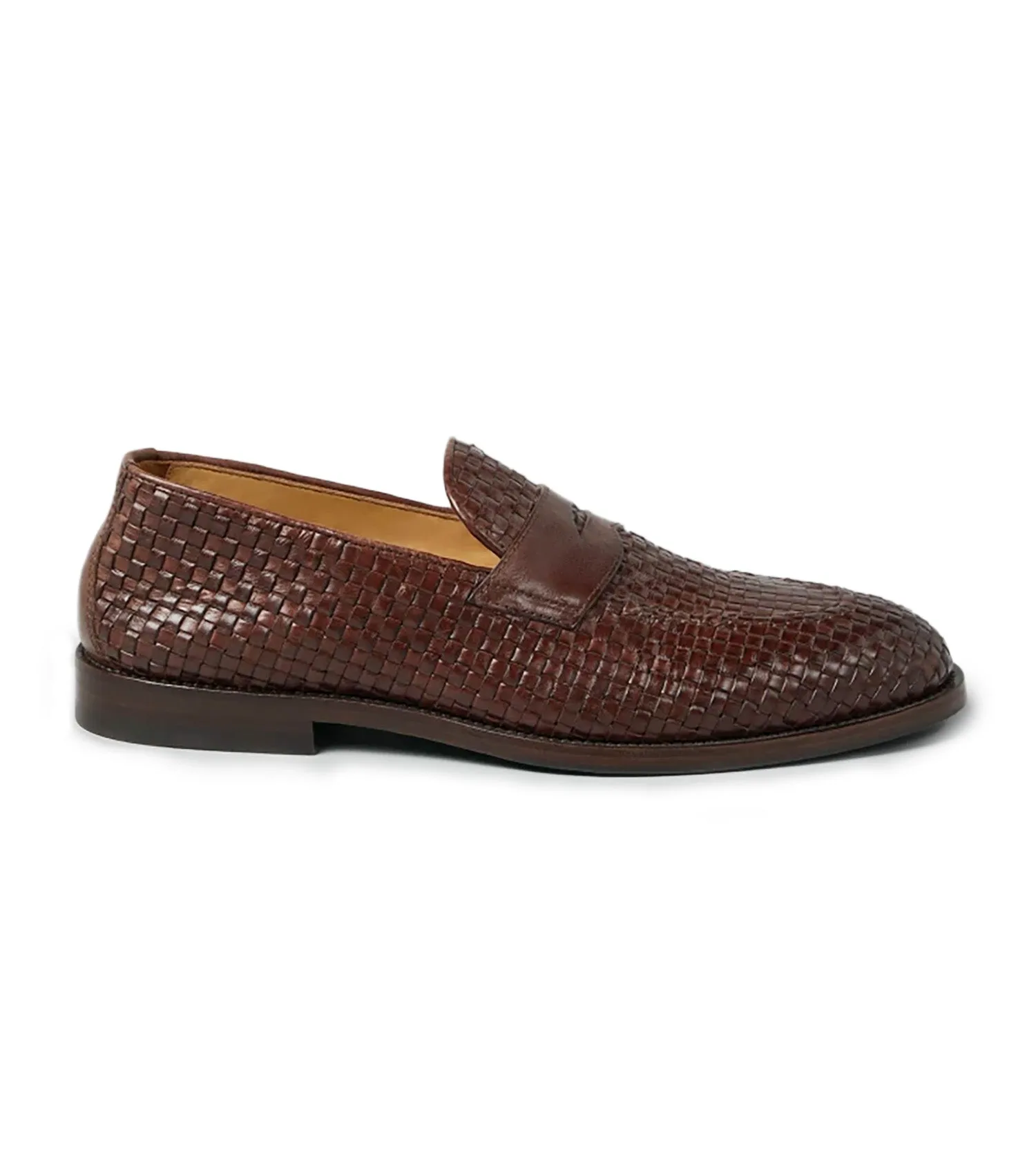 BRUNELLO CUCINELLI Woven Leather Loafer