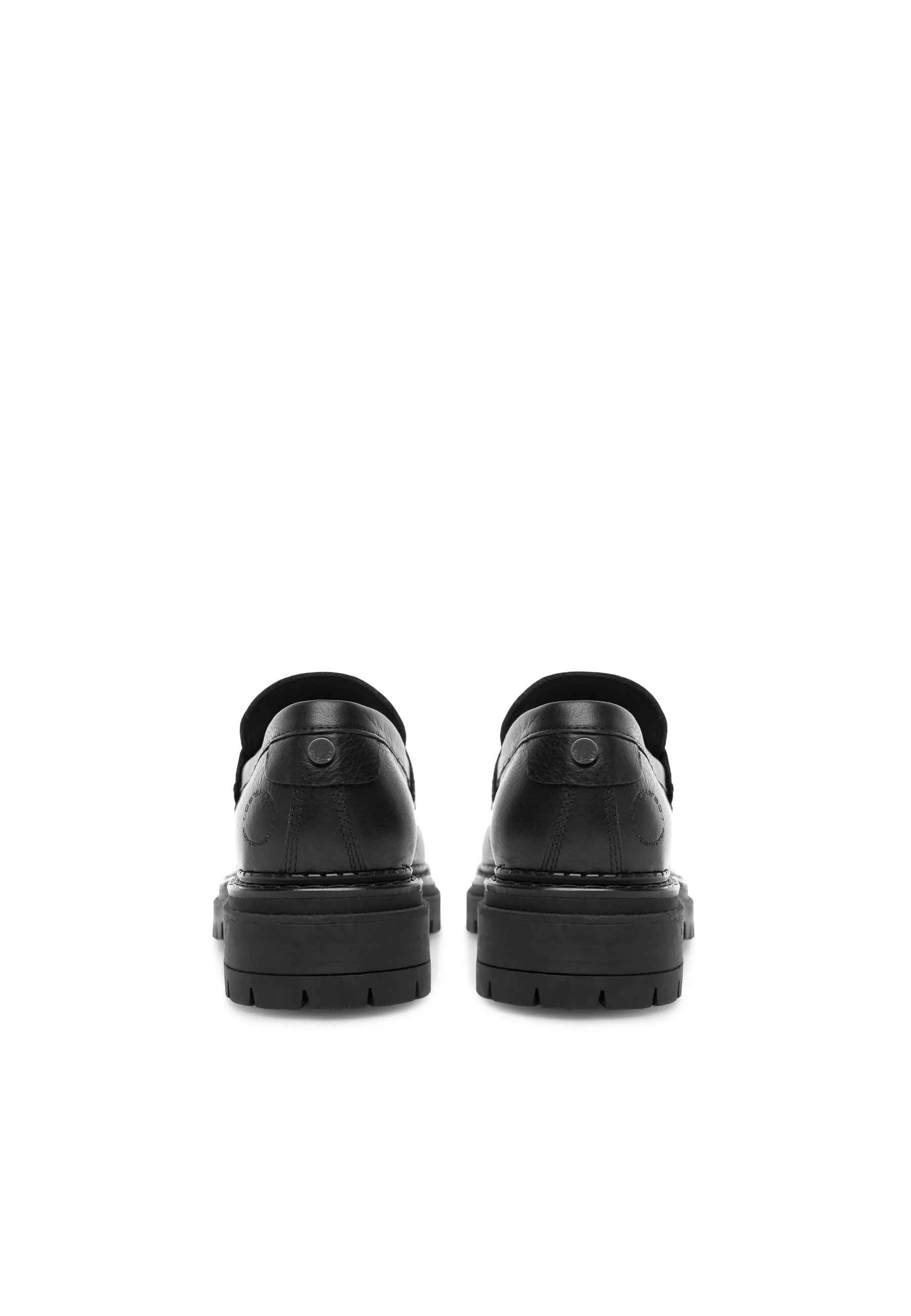 Cashannah Black Leather Loafers