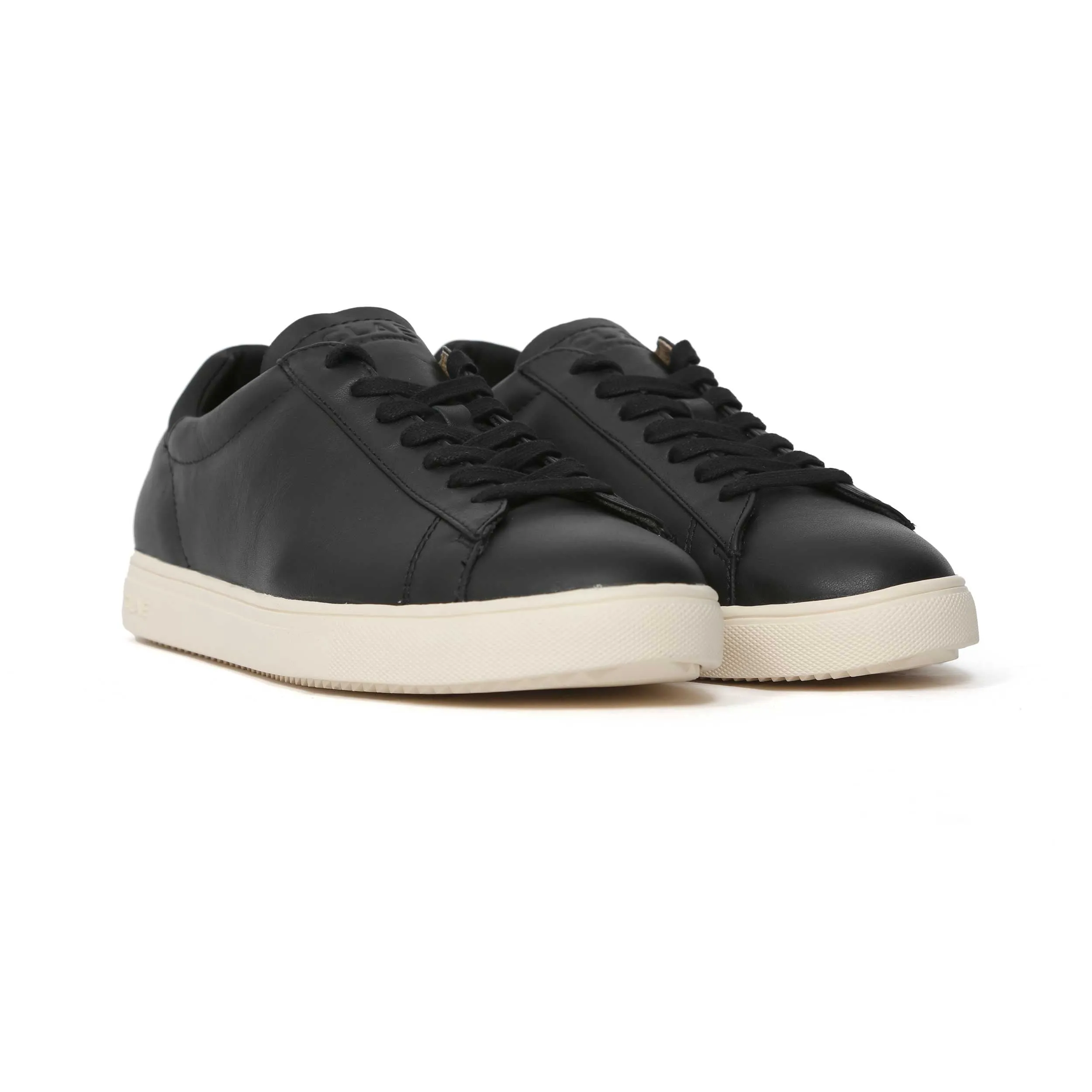 Clae Bradley Essentials Trainer in Black Milled Leather