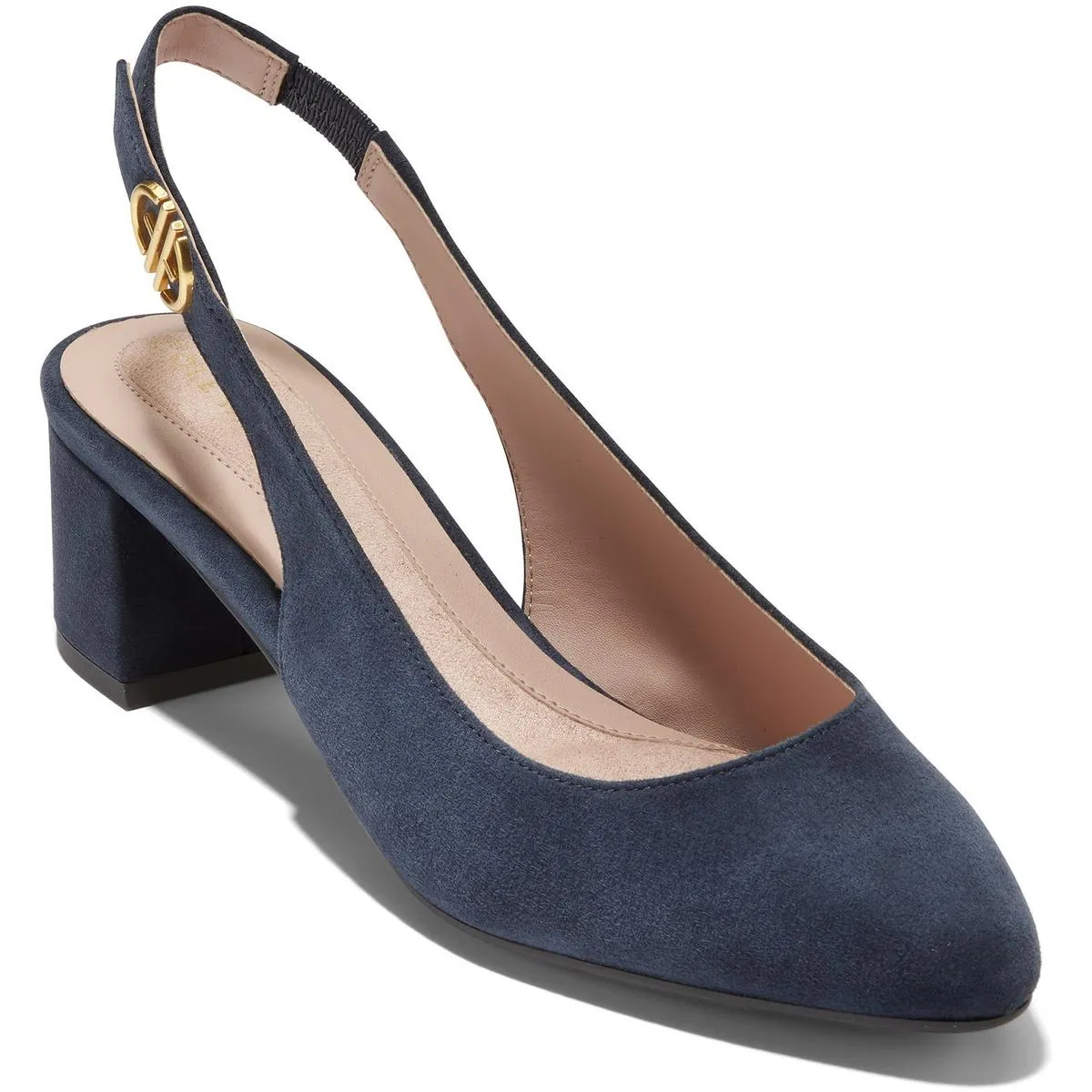 Cole Haan Womens Go-to Suede Slingback Pumps