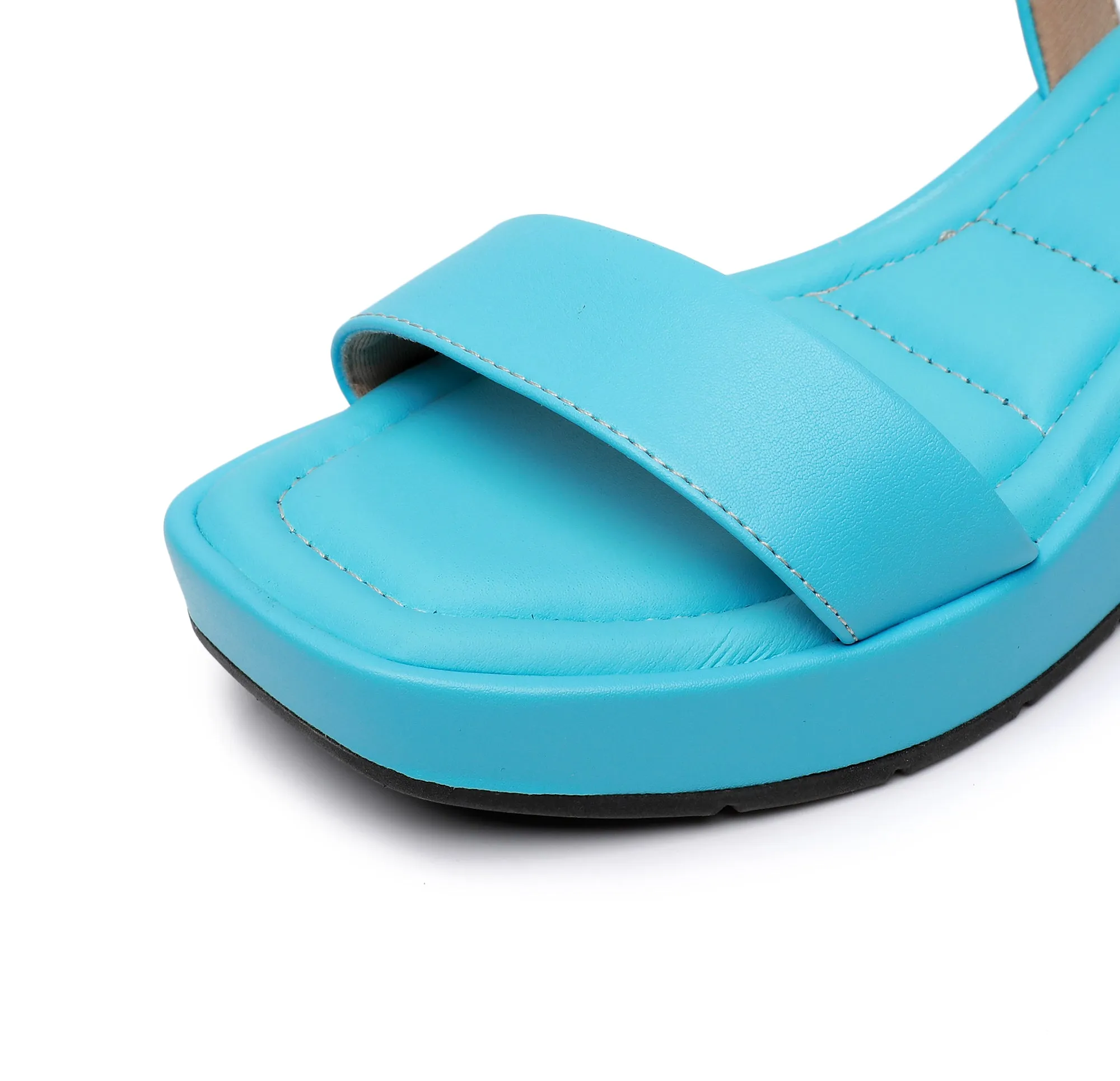 Comfort Step Platform Sandals - Blue (580.004)