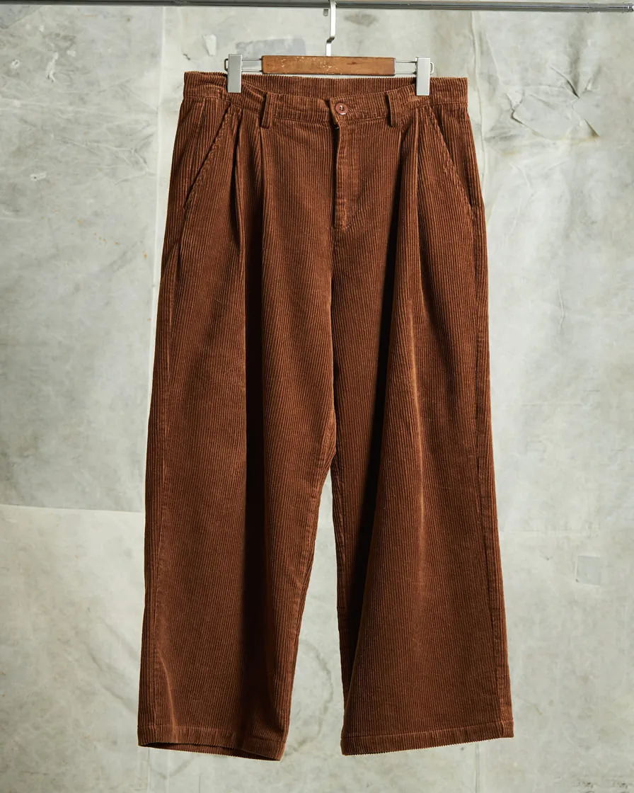 Cord Loose Straight Trousers