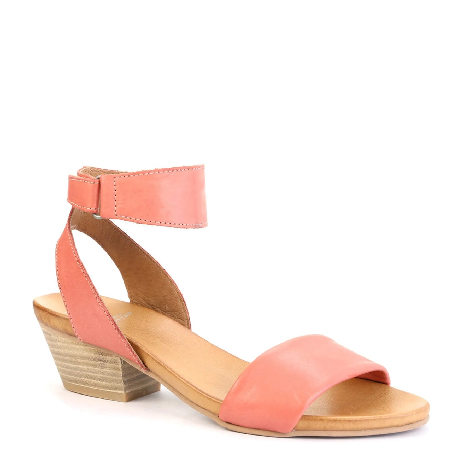 CUBO WOODEN STACK HEEL SANDALS LEATHER