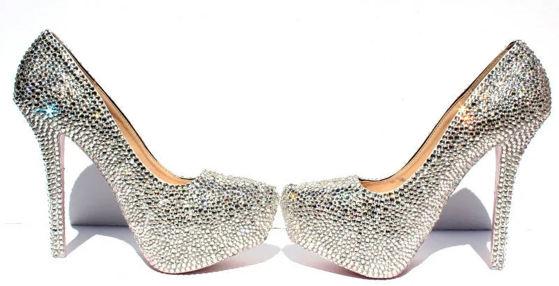 Custom Swarovski Crystal Heel (Your Color Choice!)