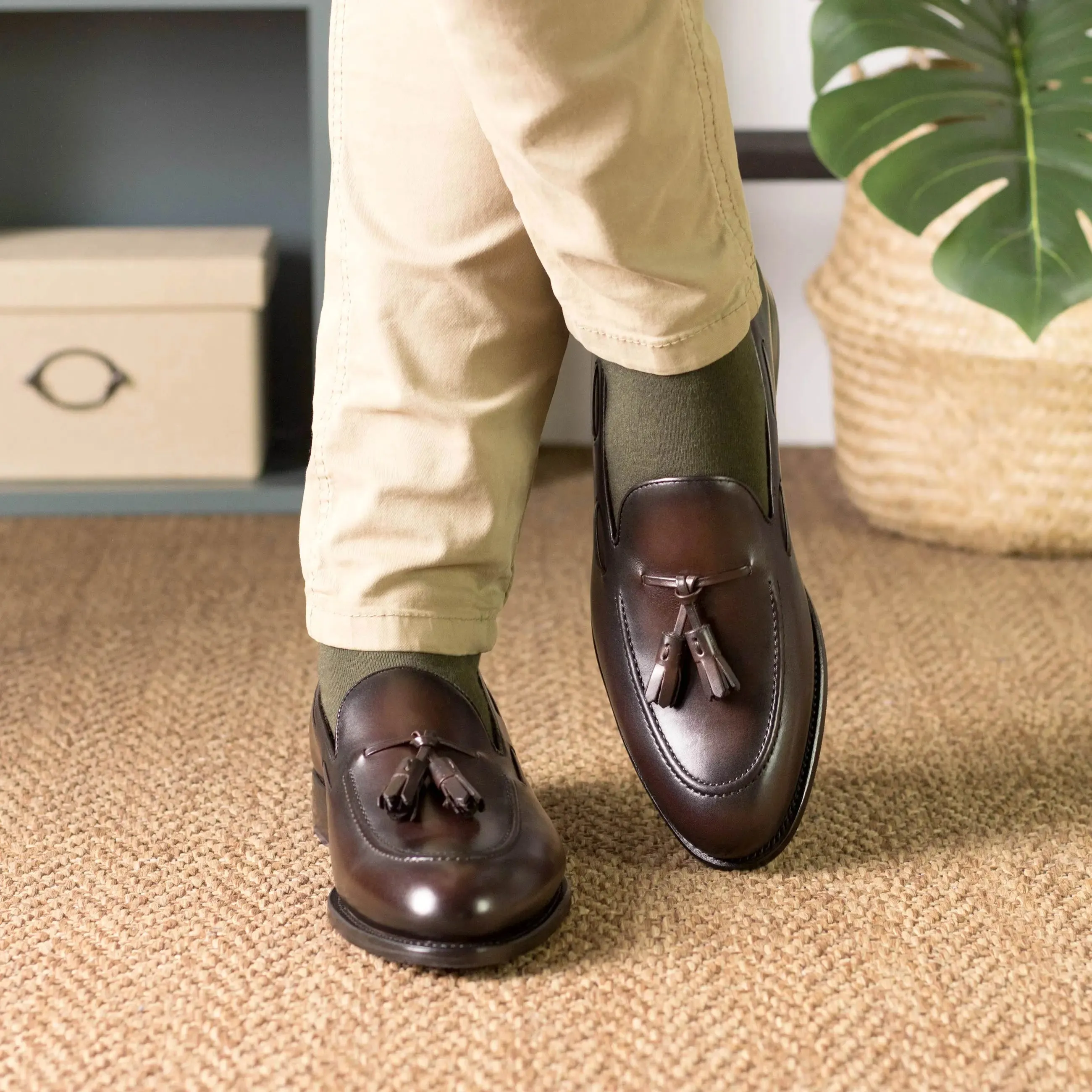 DapperFam Luciano in Dark Brown Men's Italian Leather Loafer