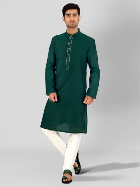 Dark Green Kurta | Azania