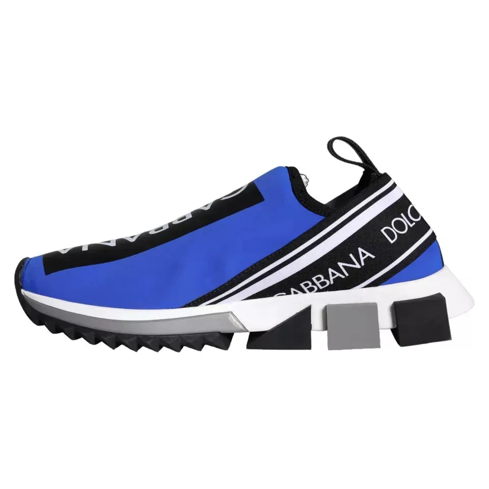 Dolce & Gabbana Blue Logo Low Top Sorrento Sneakers Shoes