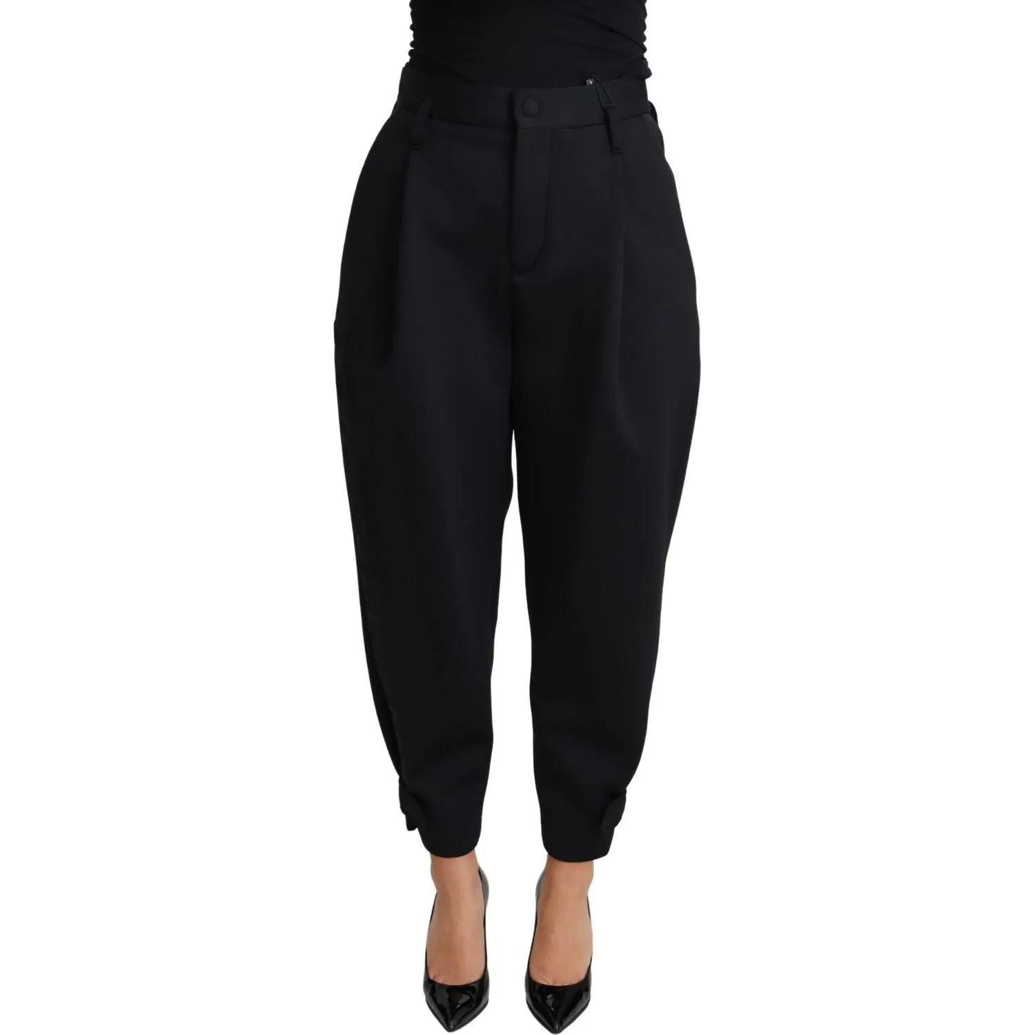 Dolce & Gabbana Elegant High-Waist Cropped Trousers