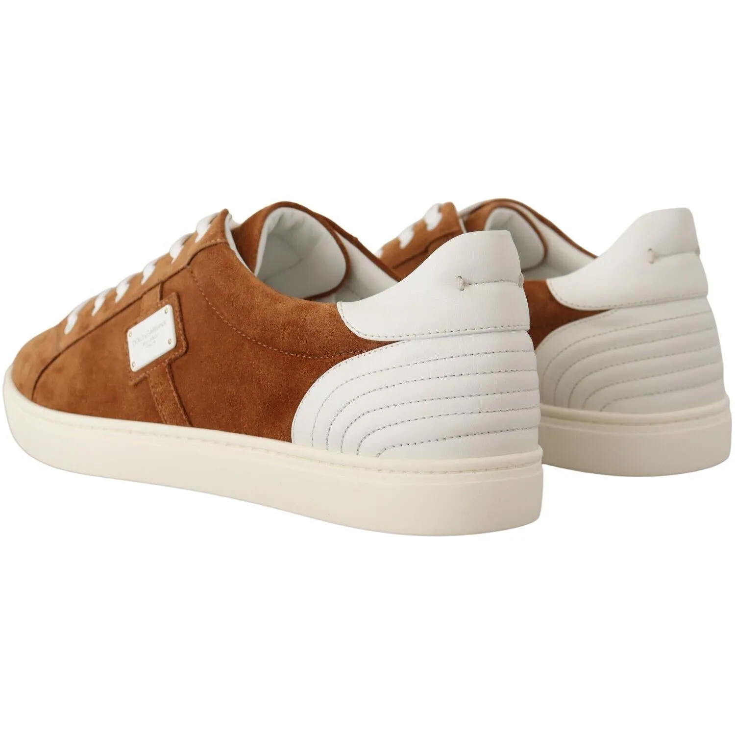 Dolce & Gabbana Elegant Two-Tone Leather Sneakers