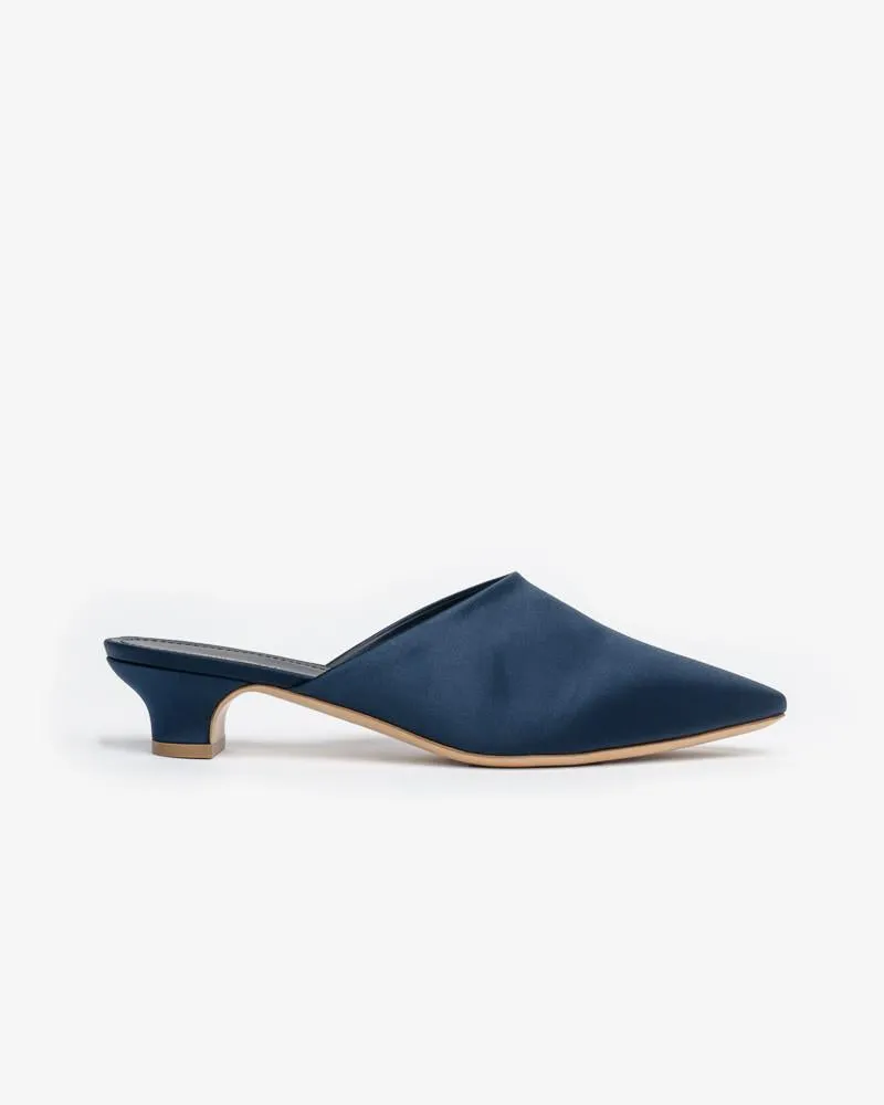 Elegant slide in Blue Silk