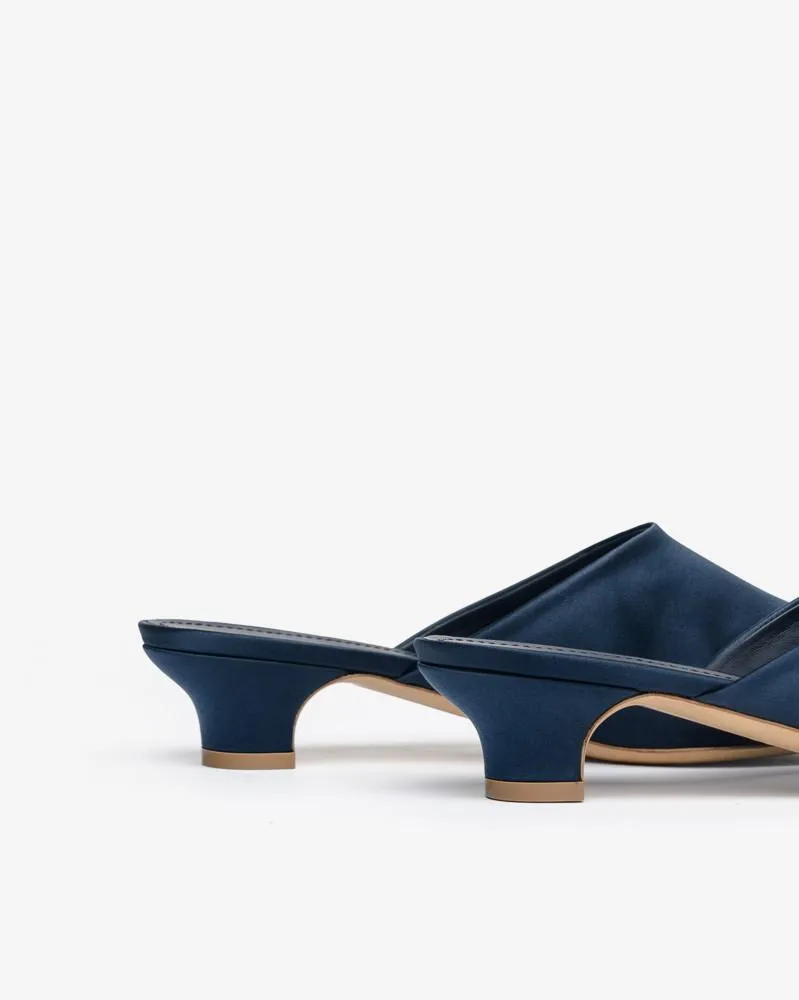 Elegant slide in Blue Silk