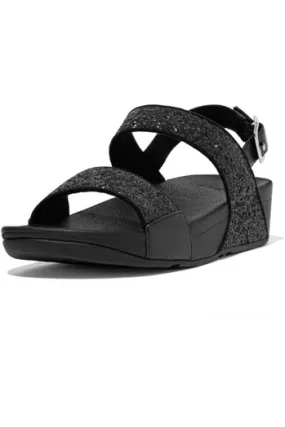 FitFlop Lulu Glitter Back Strap black Glitter