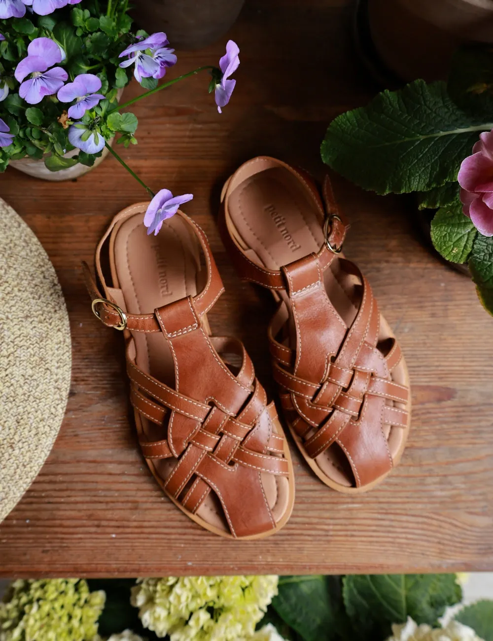 Florence Sandal - Cognac