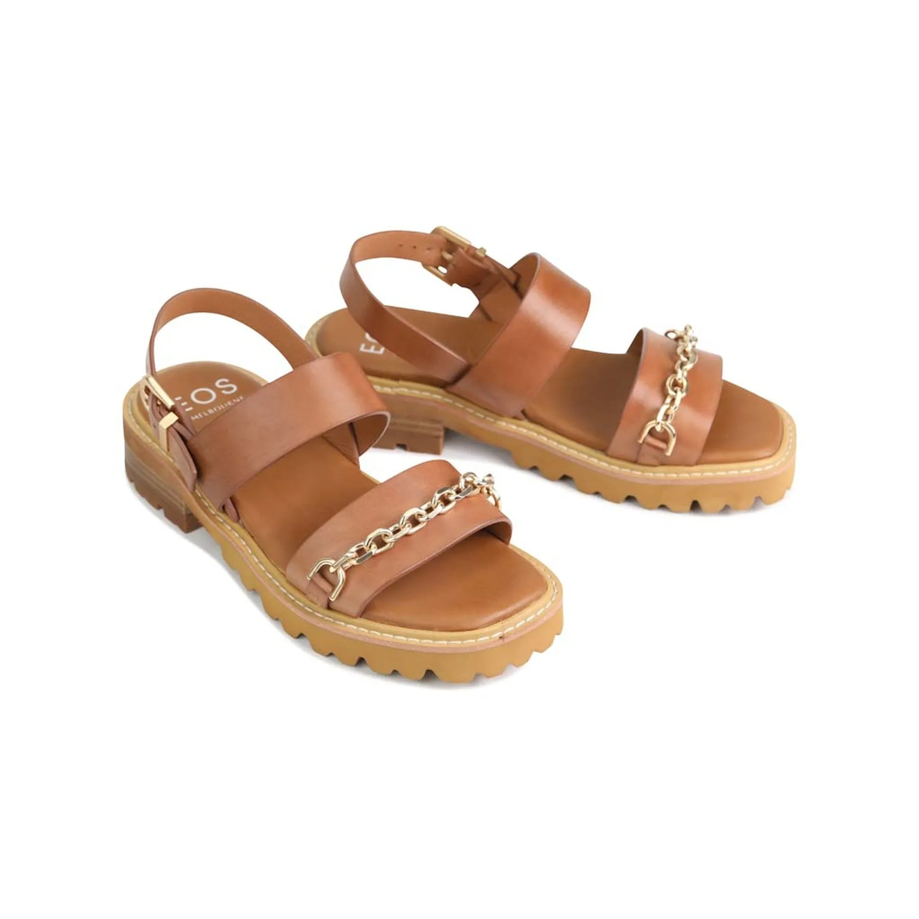 GIL SLING-BACK SANDALS LEATHER