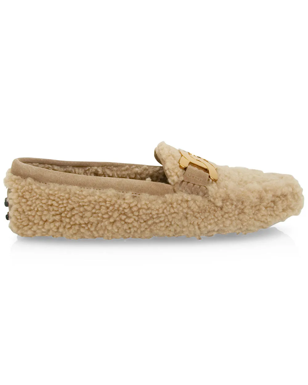 Gommino Shearling Loafer in Teddy