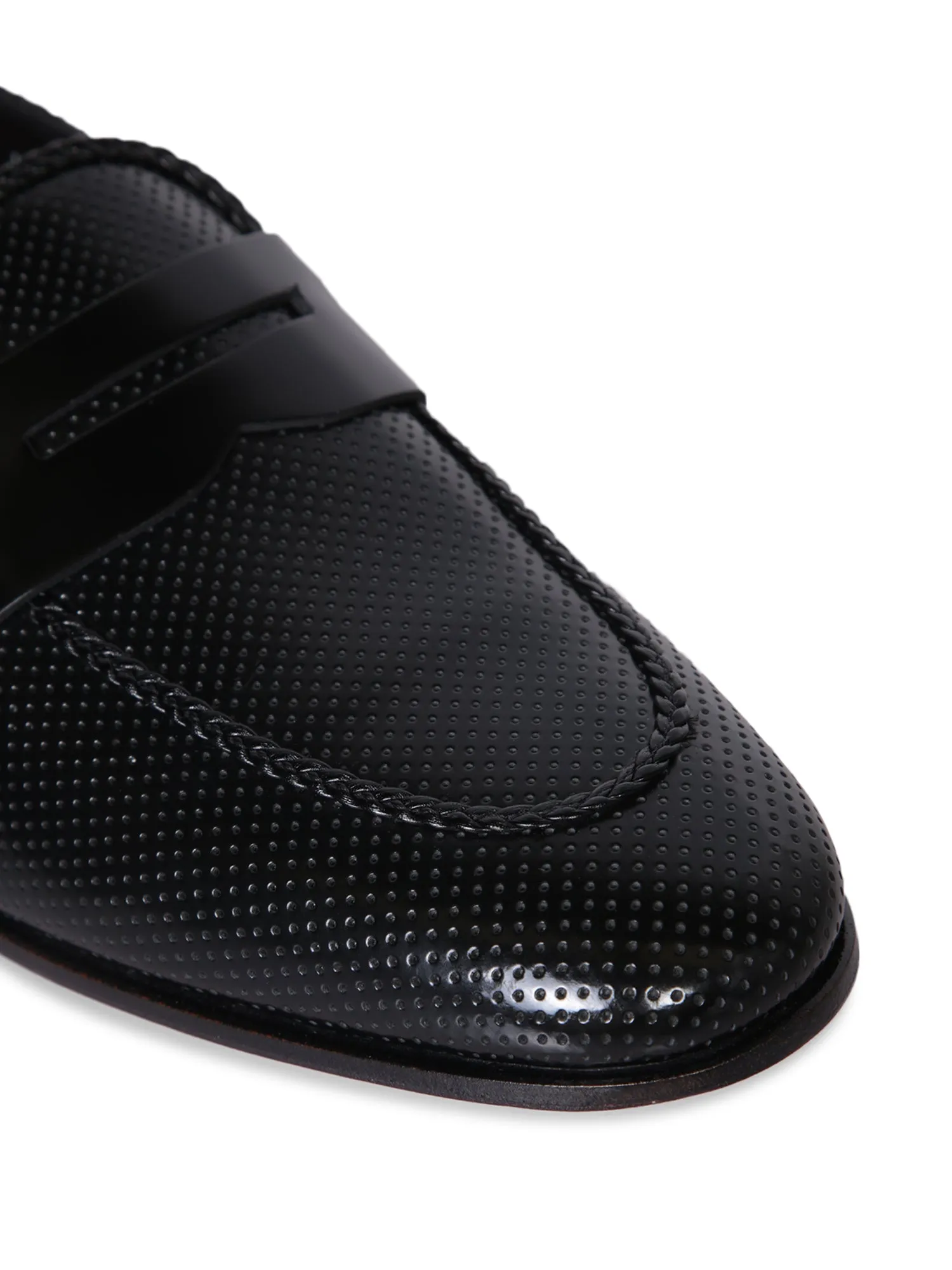 Grifone Glossy Black Loafer