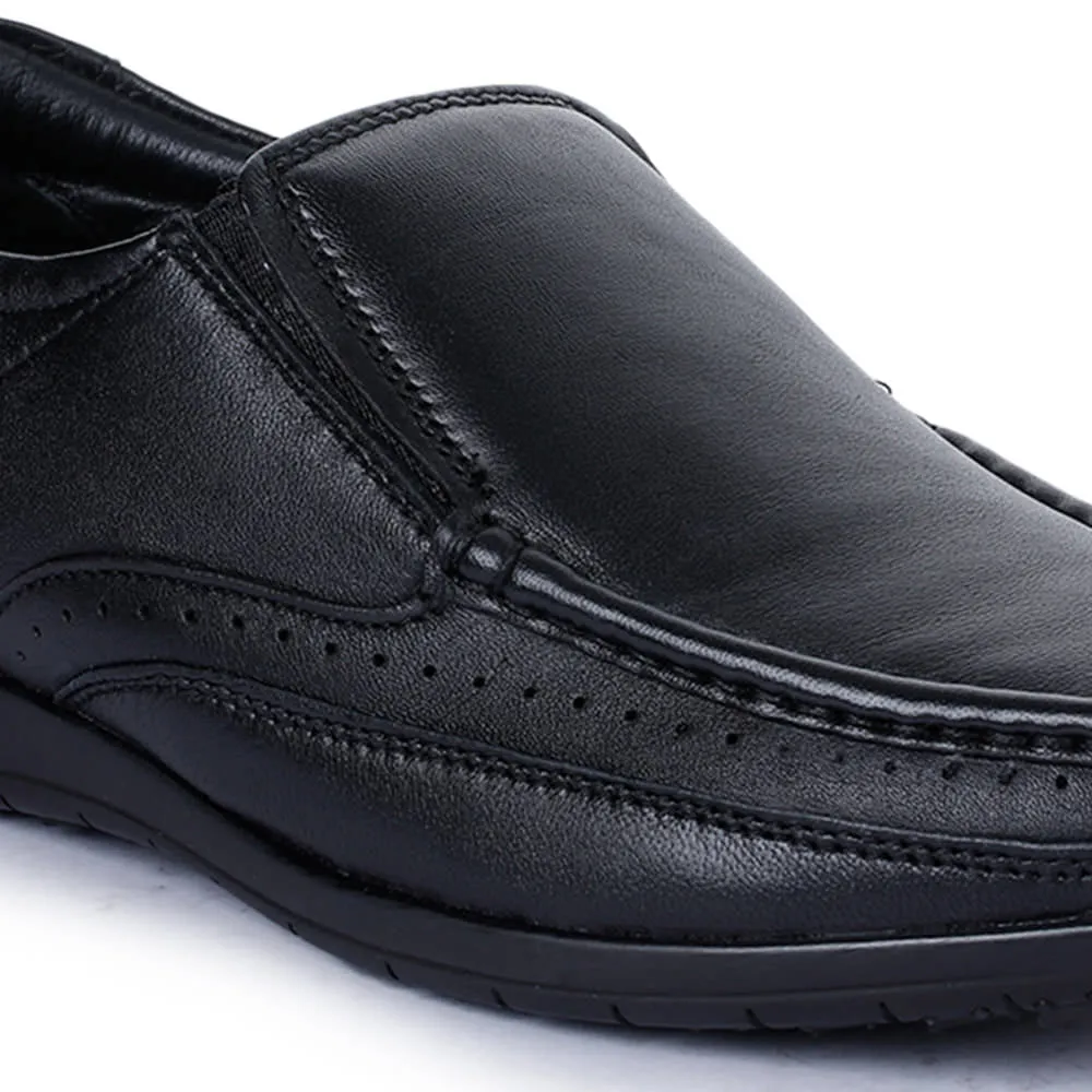 Healers Formal (Black) Slip-On Loafers Shoes For Men FL-1415 By Liberty