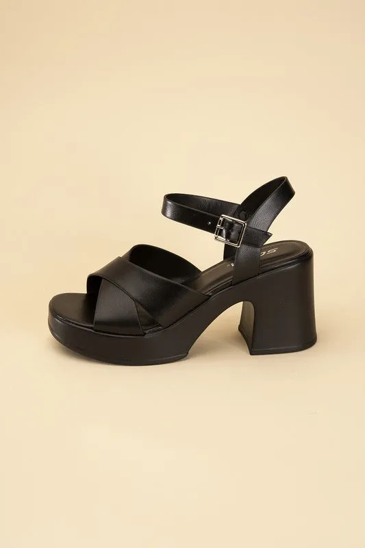 Heels - "Fortune Dynamic" CRISSCROSS SANDAL