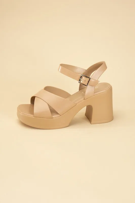 Heels - "Fortune Dynamic" CRISSCROSS SANDAL