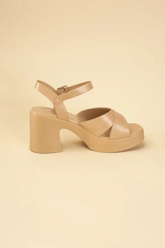 Heels - "Fortune Dynamic" CRISSCROSS SANDAL