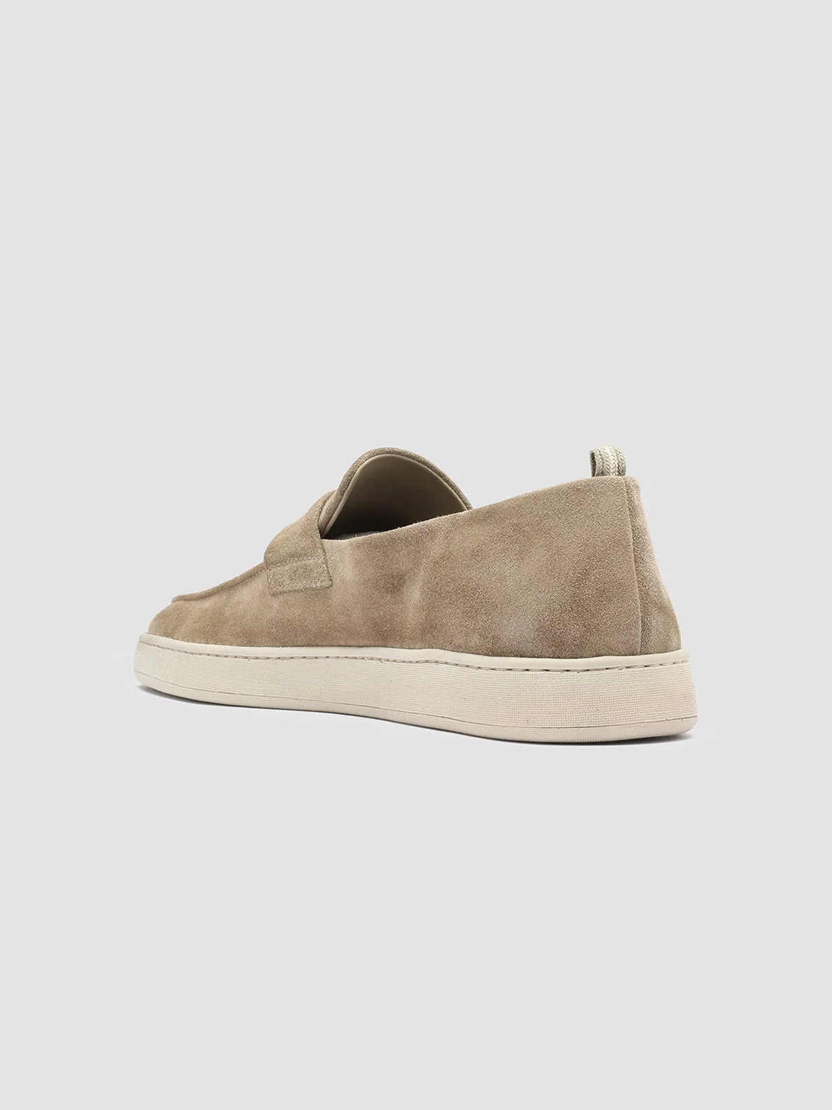 HERBIE 001 - Taupe Suede Penny Loafers