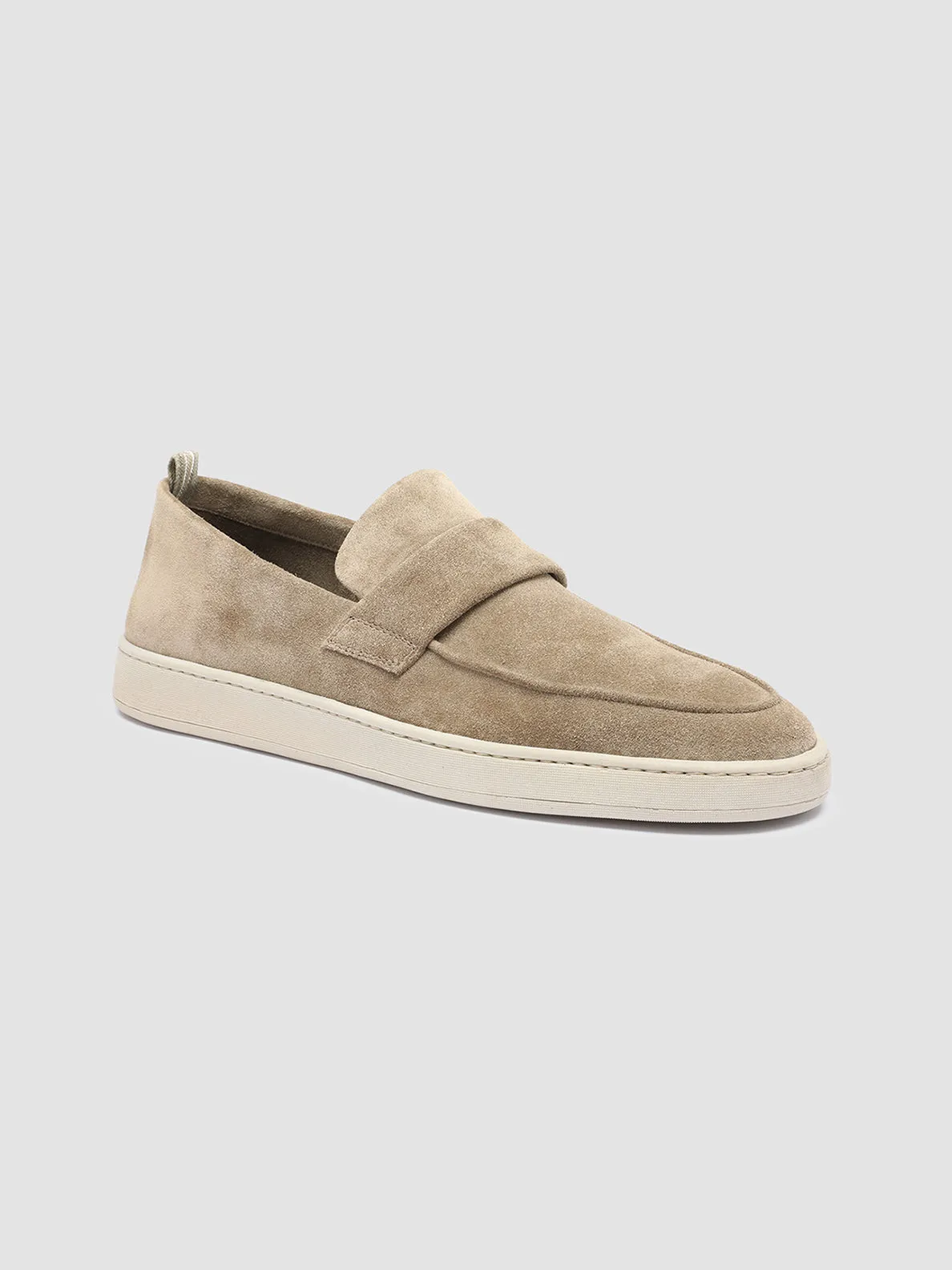 HERBIE 001 - Taupe Suede Penny Loafers