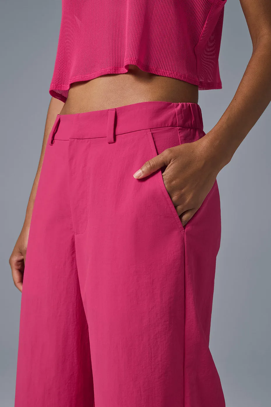 High-Waist Street Smart Trouser - Pink Summer Crush