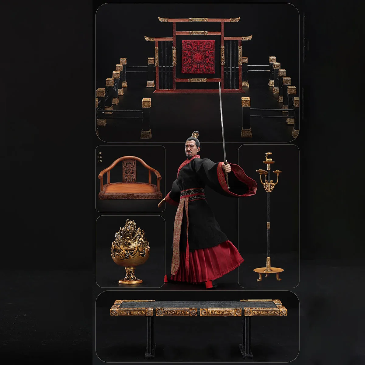 HiPlay BANTANG The Legend of the Son of Heaven Series 1, Emperor Hanwu: Liu Che, Xuan Chamber Internal Affairs Version, Action Figure Full Set