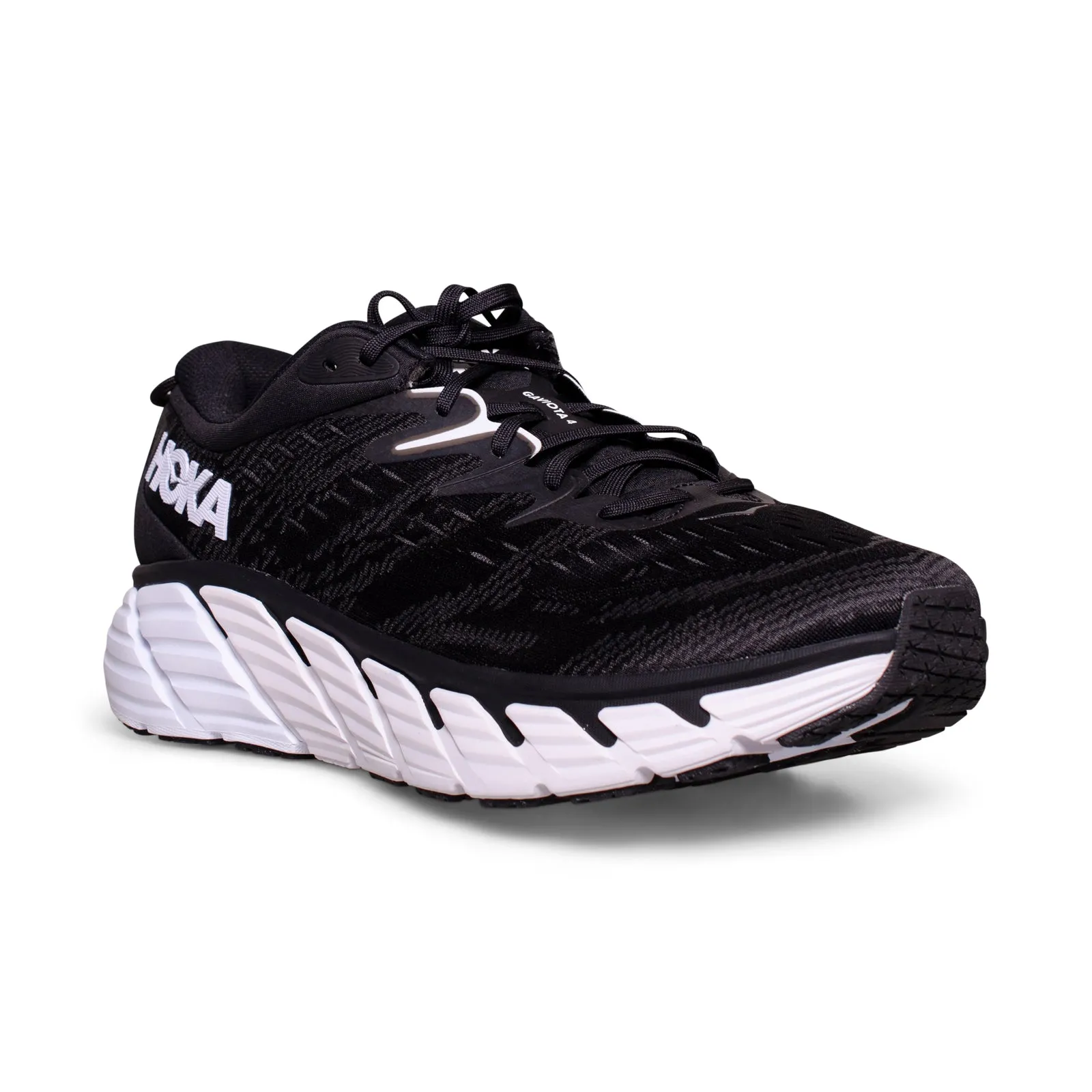 Hoka One One Gaviota 4 Black / White Running Shoes - Men's