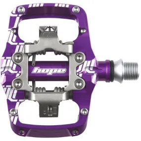 Hope Union TC Pedals - Dual Sided Clipless with Platform 9/16" Purple