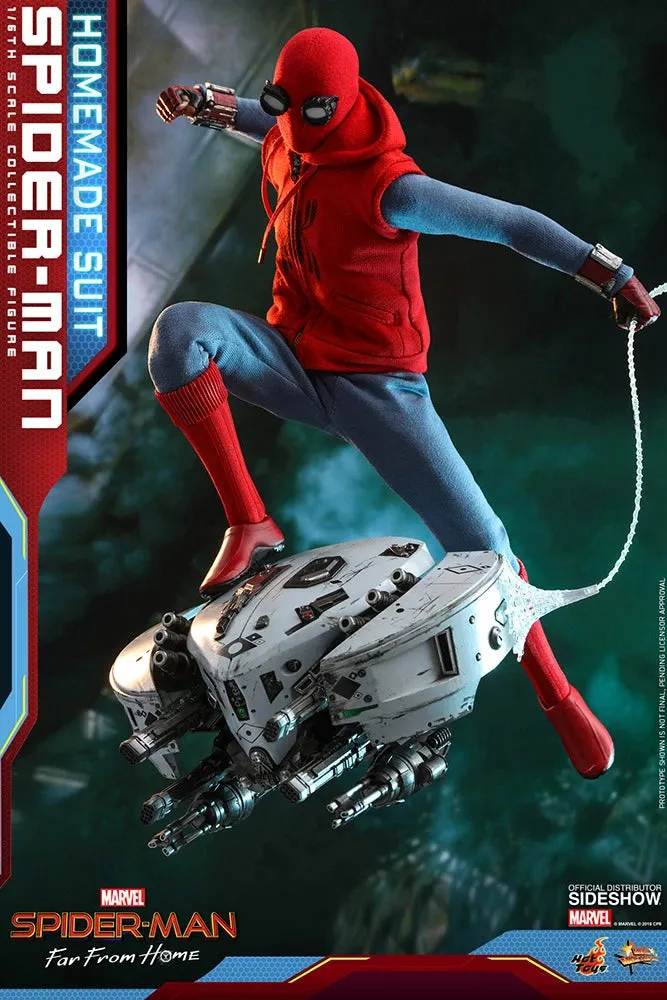 HOT TOYS MARVEL SPIDER-MAN FAR FROM HOME (HOMEMADE SUIT VERSION) COLLECTIBLE FIGURE 1/6TH SCALE - MMS552