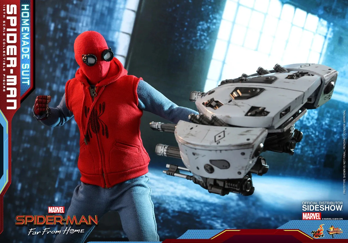 HOT TOYS MARVEL SPIDER-MAN FAR FROM HOME (HOMEMADE SUIT VERSION) COLLECTIBLE FIGURE 1/6TH SCALE - MMS552