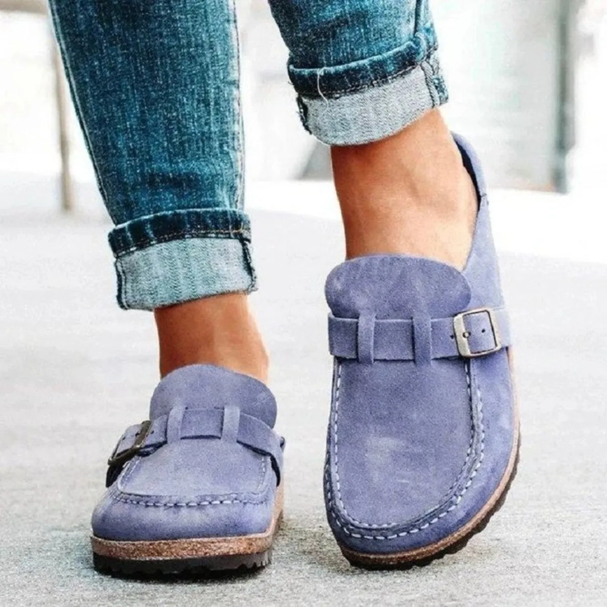 Janice Casual Buckle Loafers