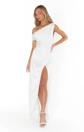 Jodie Dress ~ Ivory Luxe Satin