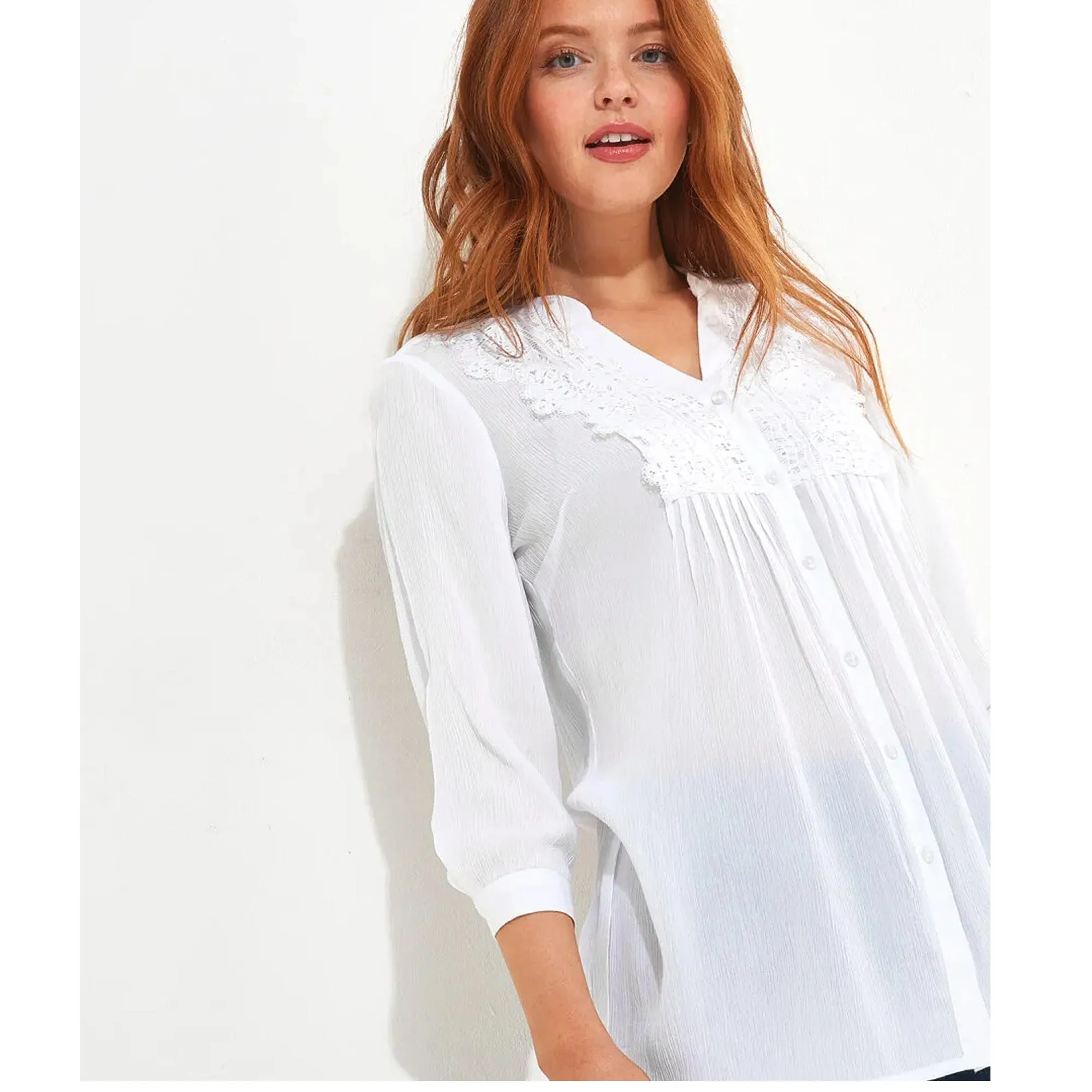 Joe Browns 12 White Favourite Longline Blouse