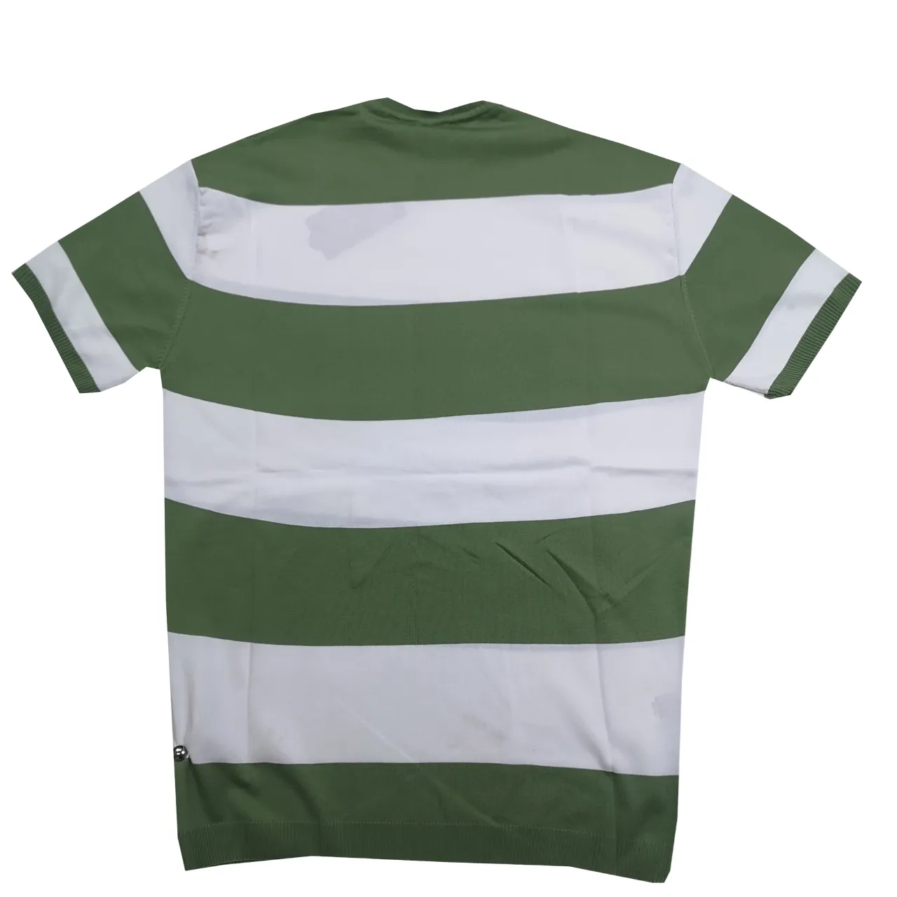 KNITWEAR GREEN STRIPE T-SHIRT