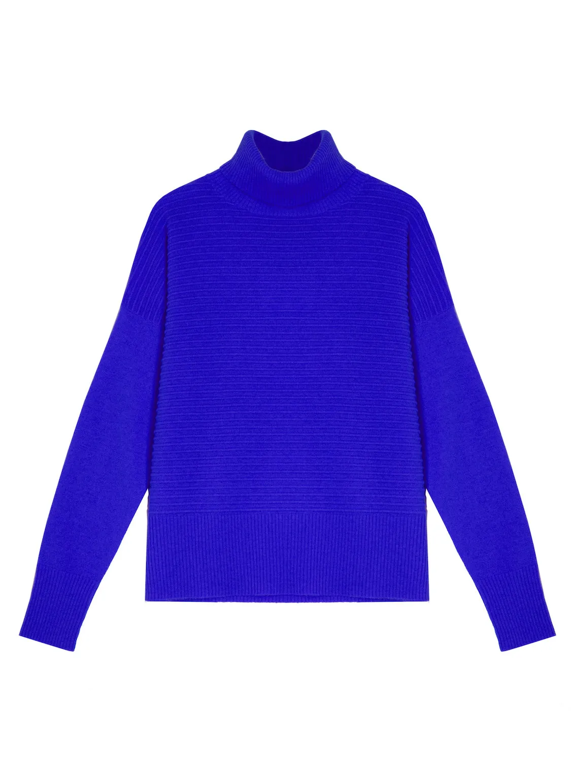 Kyle Roll Neck Sapphire Cashmere Jumper