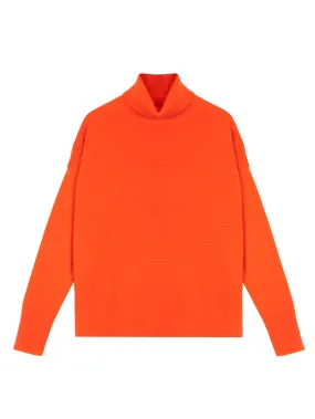 Kyle Roll Neck Tangerine Jumper