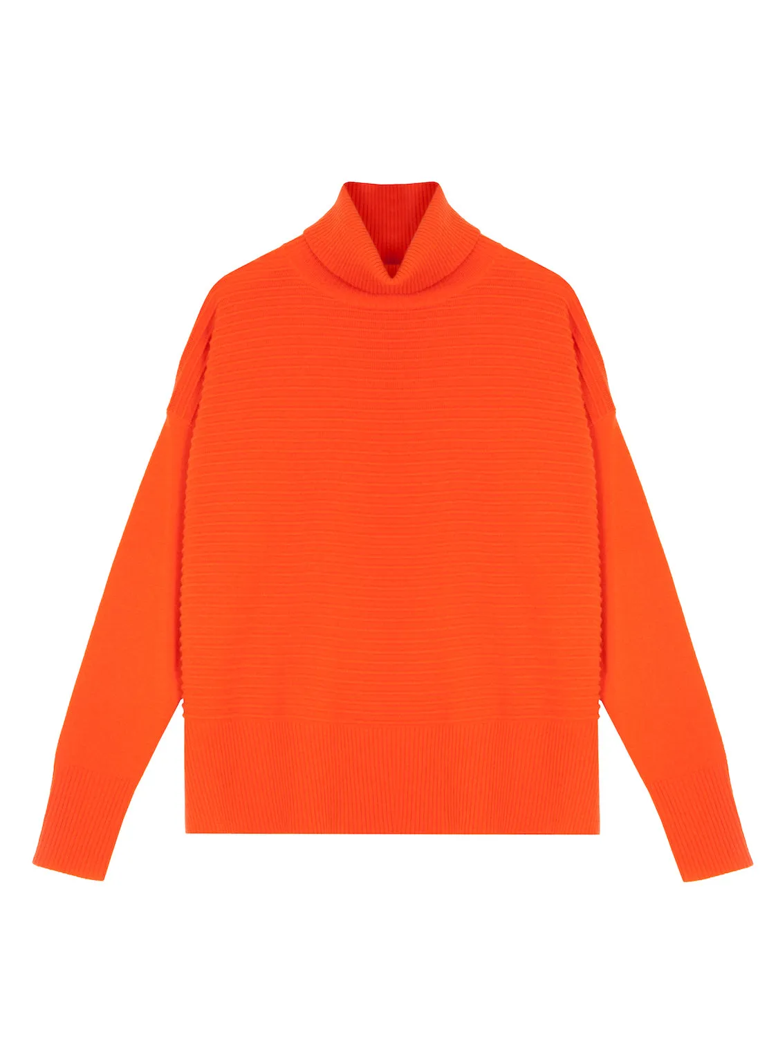 Kyle Roll Neck Tangerine Jumper