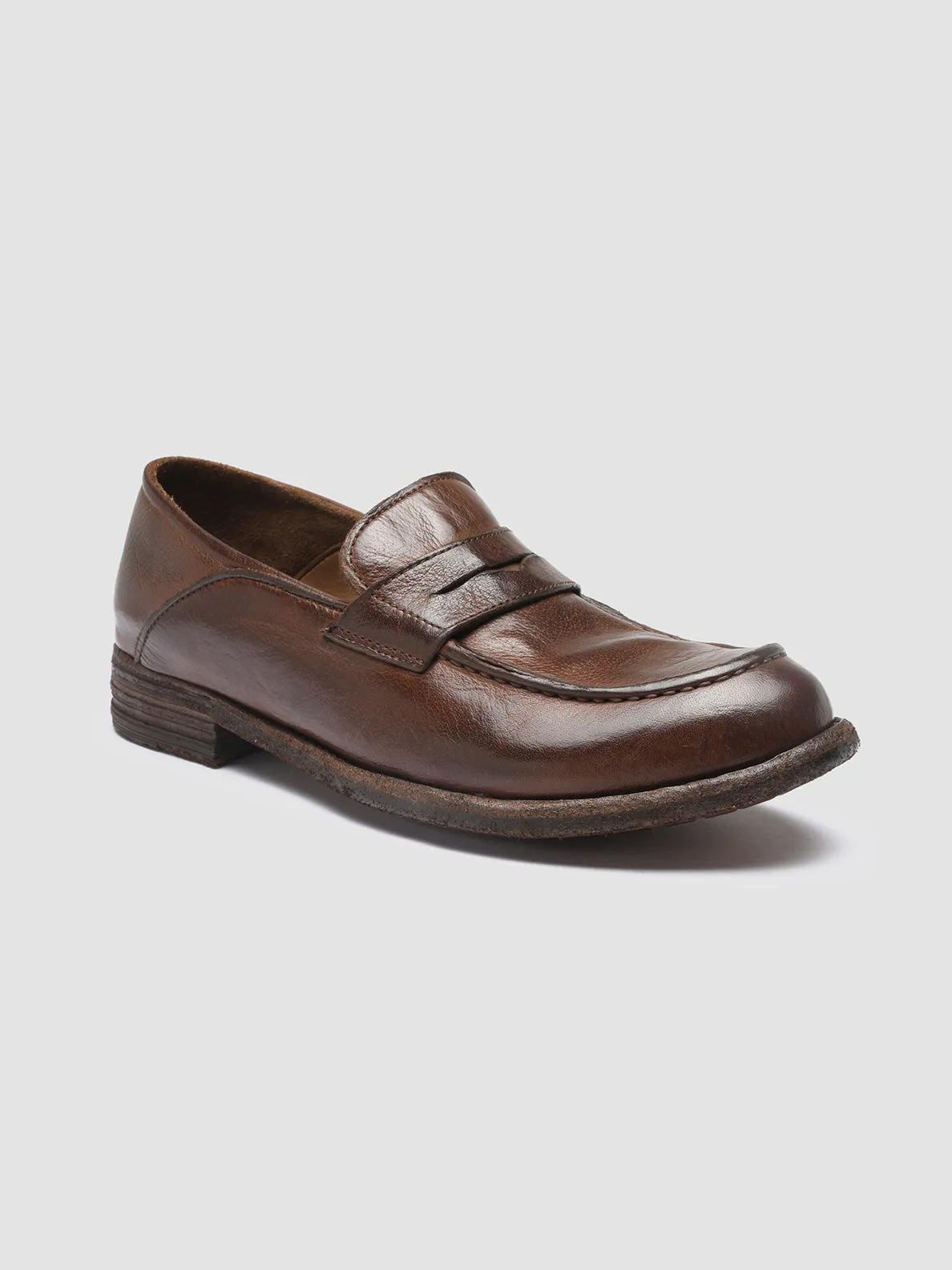 LEXIKON 140 - Brown Leather Penny Loafers